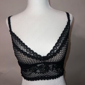 Urban outfitters lace longline bralette